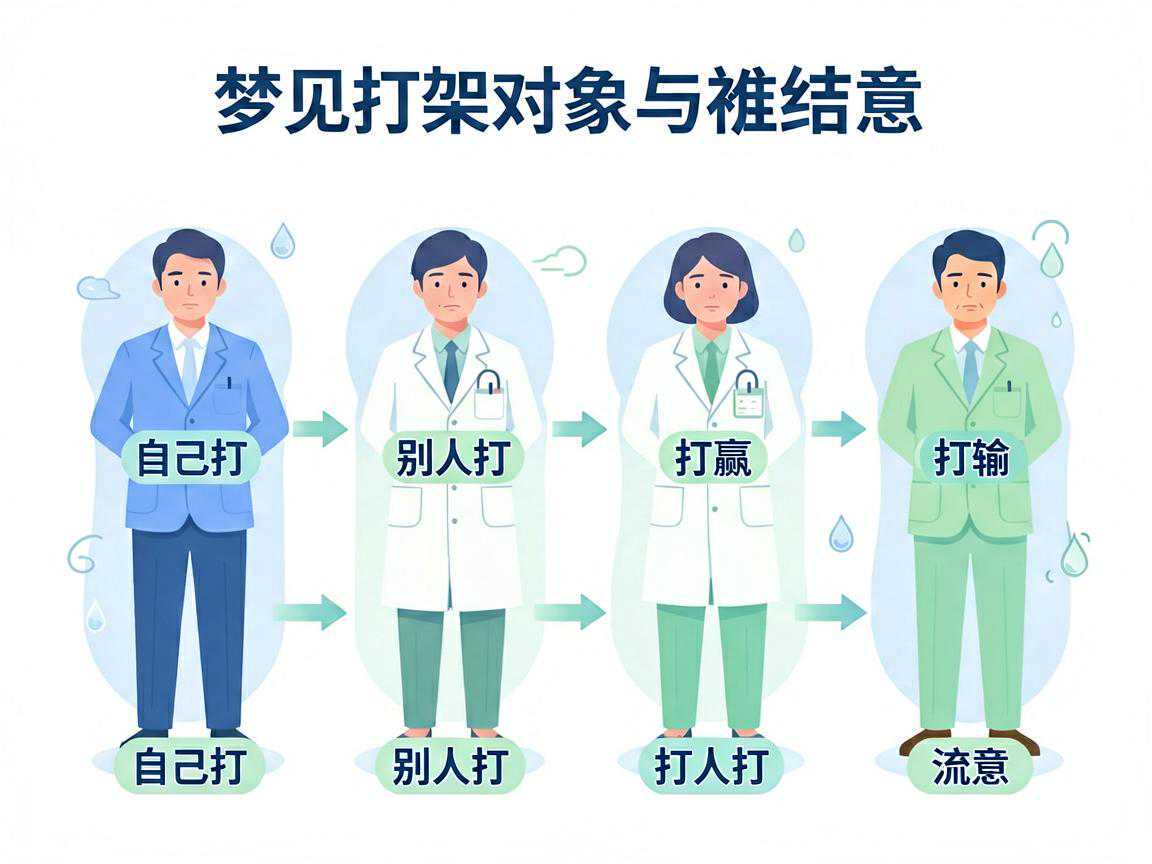 梦见打架对象与结果寓意对照：自己打、别人打、打赢、打输、流血