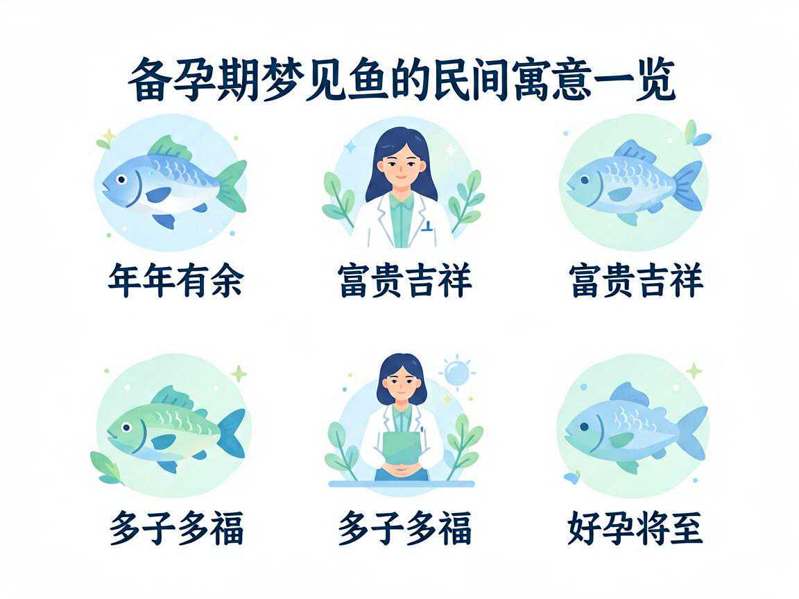 备孕期梦见鱼的民间寓意一览：年年有余、富贵吉祥、多子多福、好孕将至
