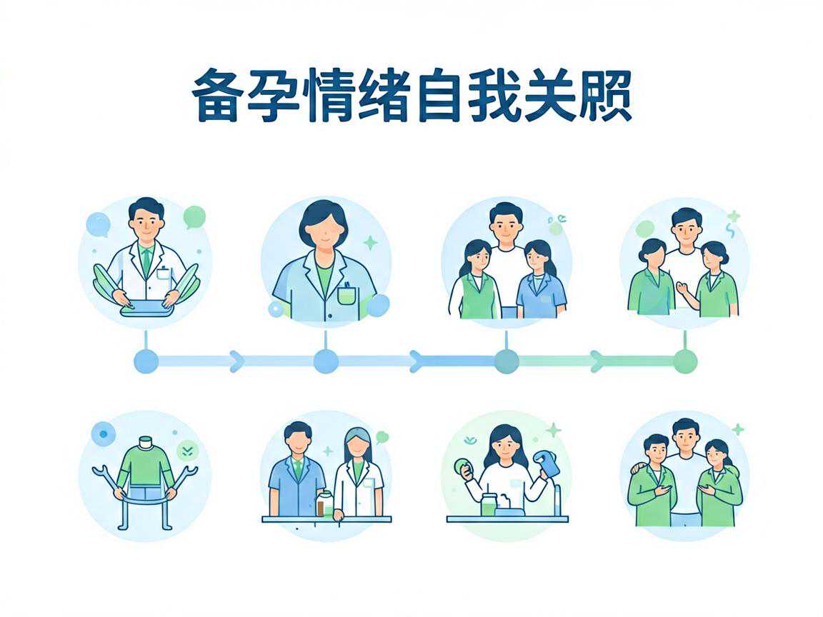 备孕情绪自我关照四步走时间线