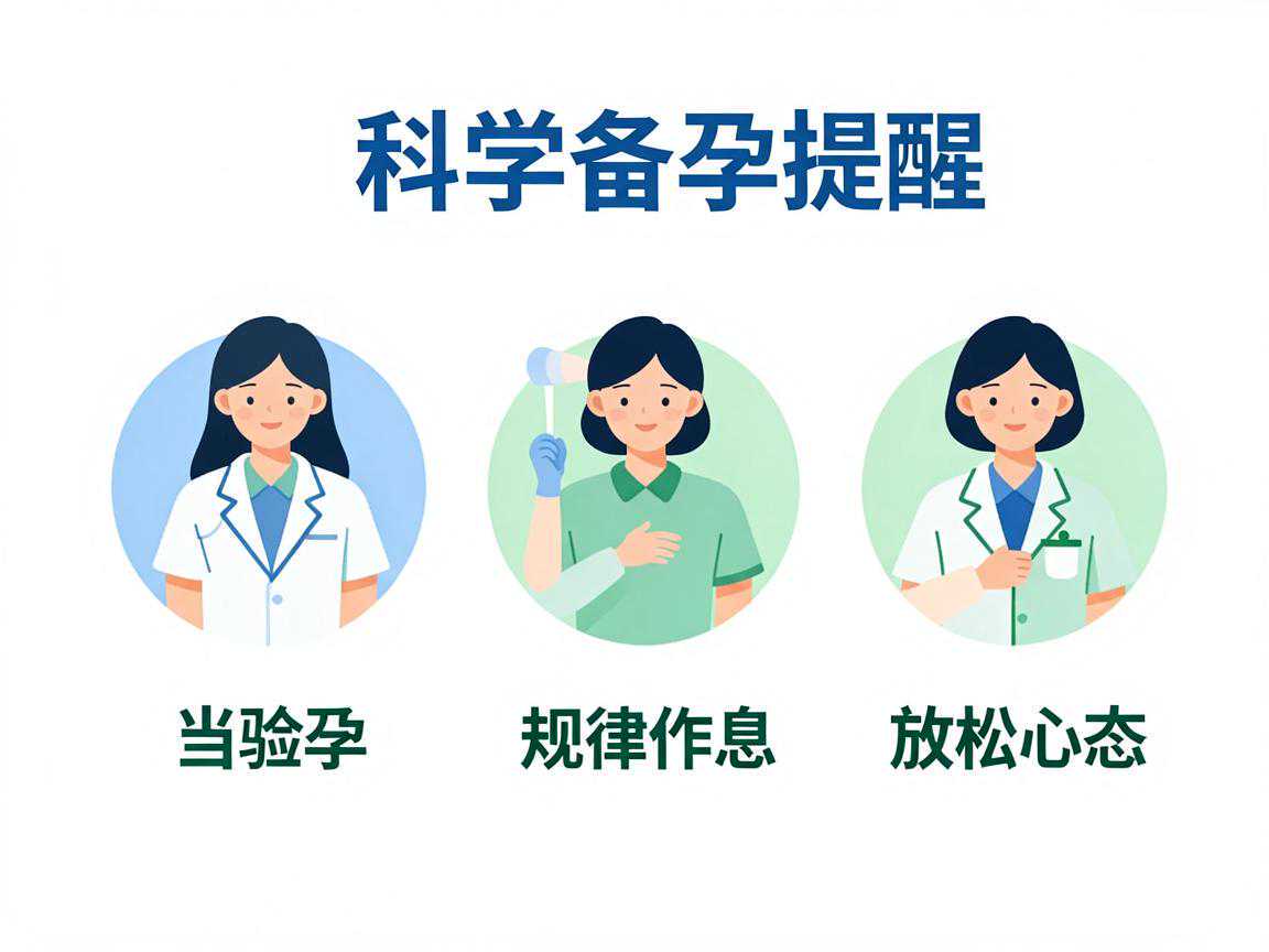 科学备孕三步提醒:当验孕、规律作息、放松心态