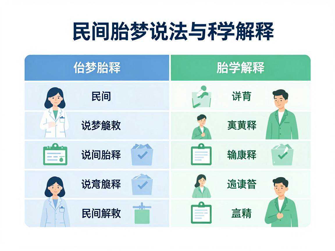民间胎梦说法与科学解释对比表