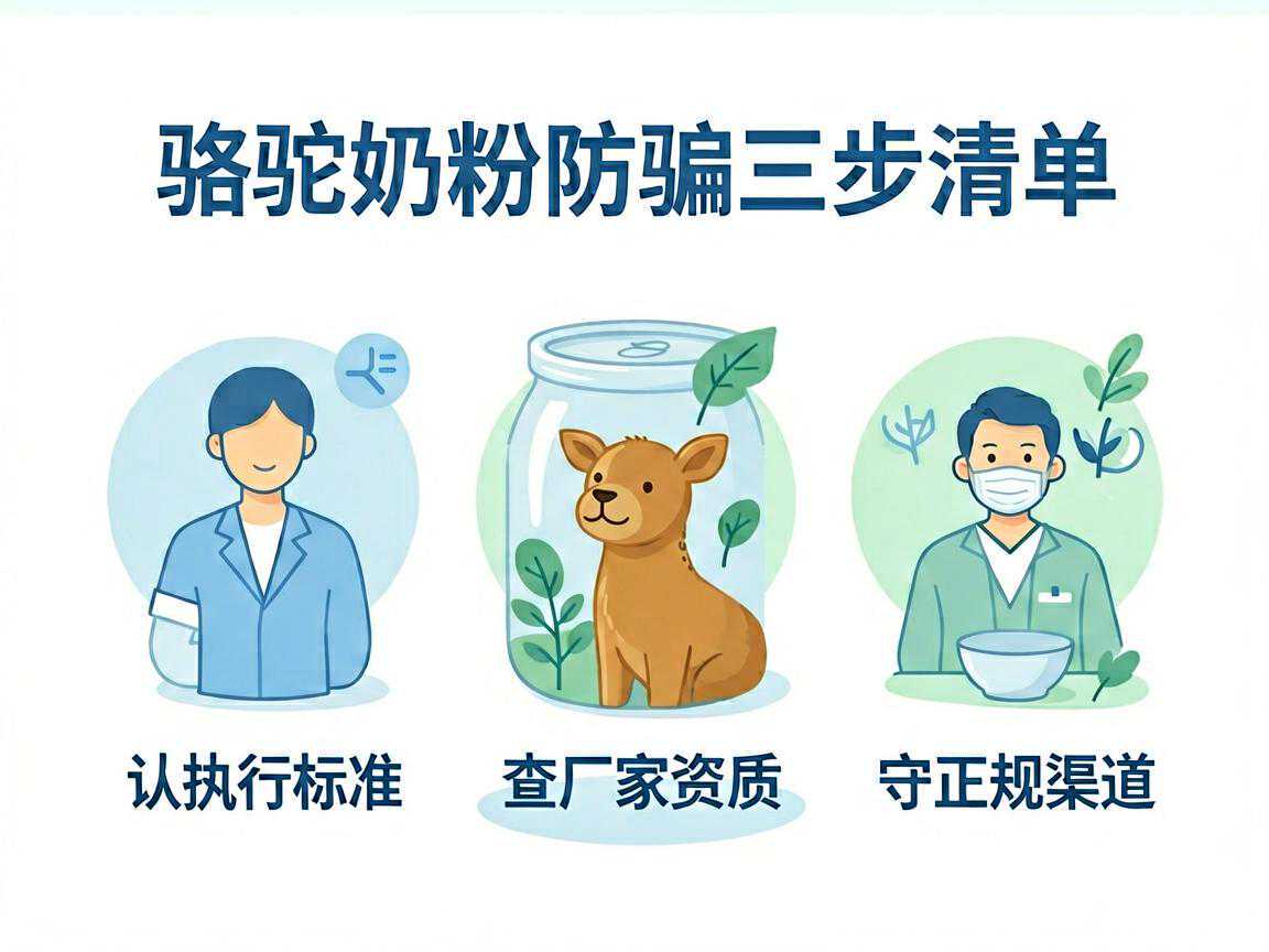 骆驼奶粉防骗三步清单:认执行标准、查厂家资质、守正规渠道