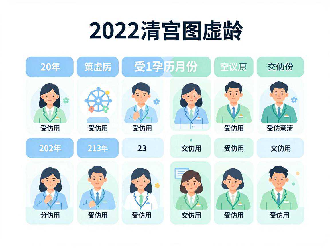 2022清宫图虚龄与受孕农历月份交叉查询表示意