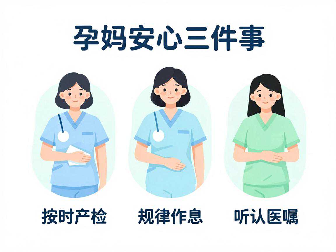 孕妈安心三件事:按时产检、规律作息、听从医嘱