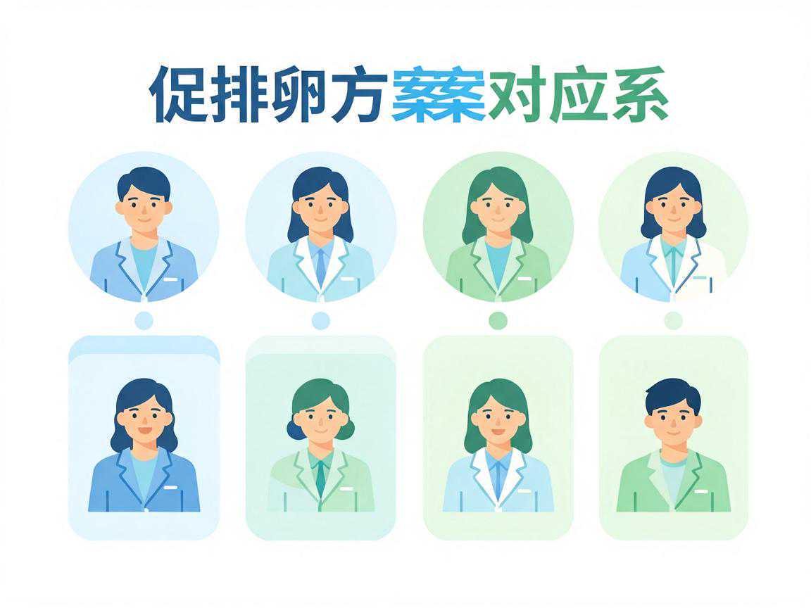 四项关键指标与促排卵方案对应关系图