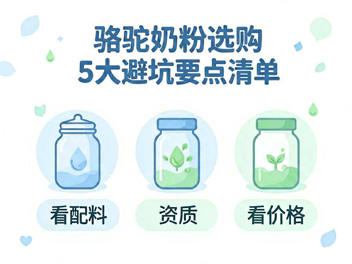 骆驼奶粉选购5大避坑要点清单：看配料、看资质、看价格