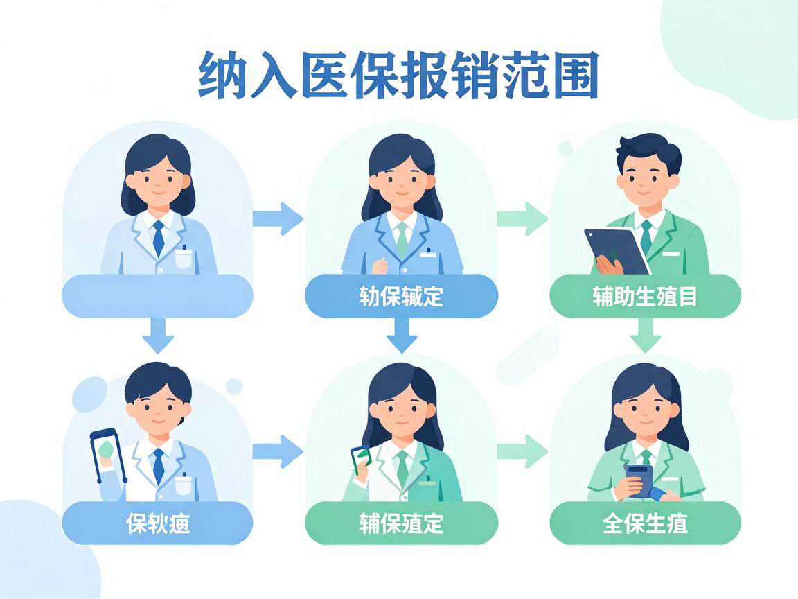 纳入医保报销范围的辅助生殖项目分类示意