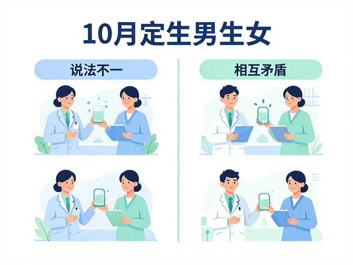 民间'10月定生男生女'不同版本说法对比，说法不一、相互矛盾