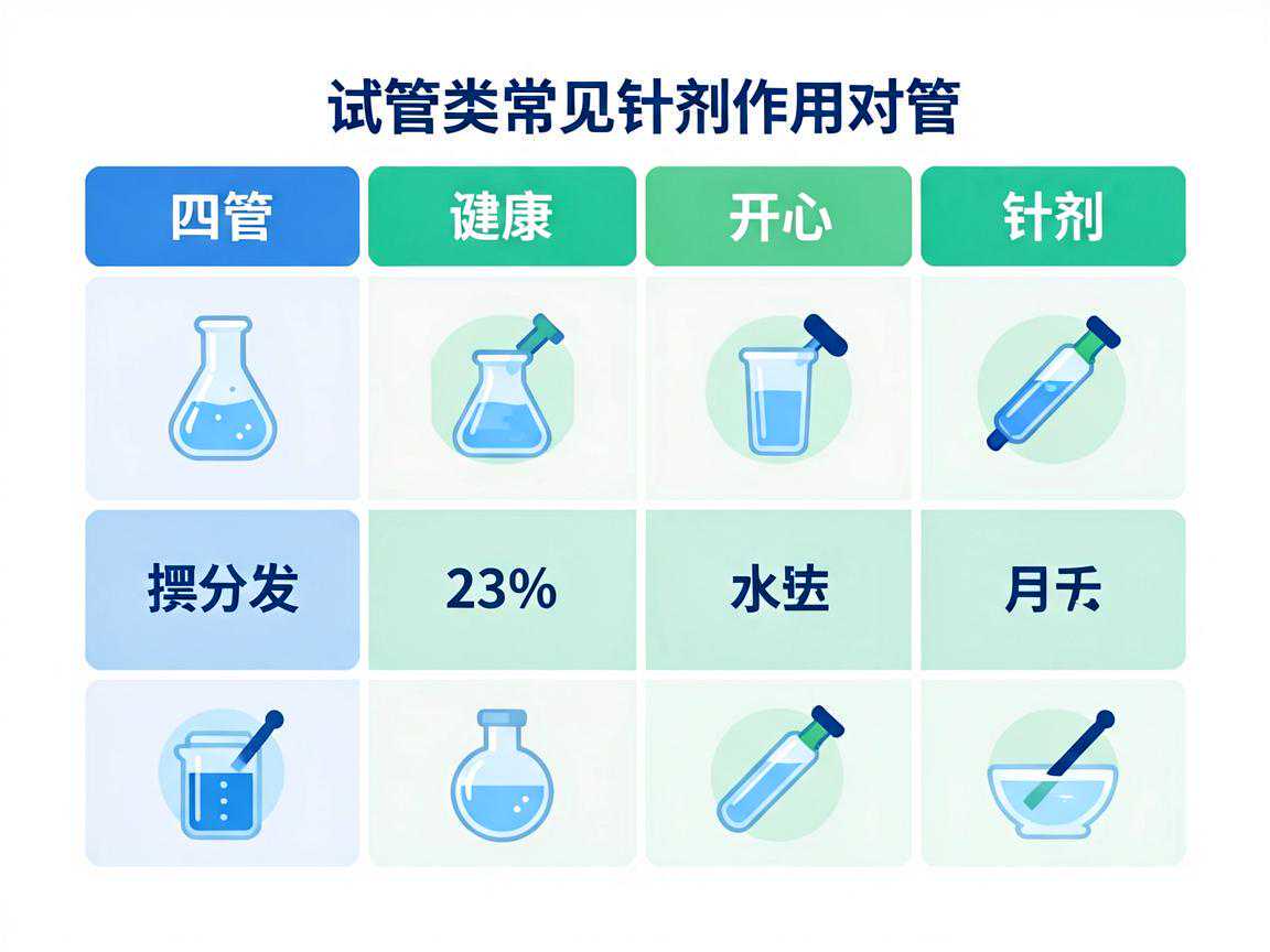 试管四类常见针剂作用对比表