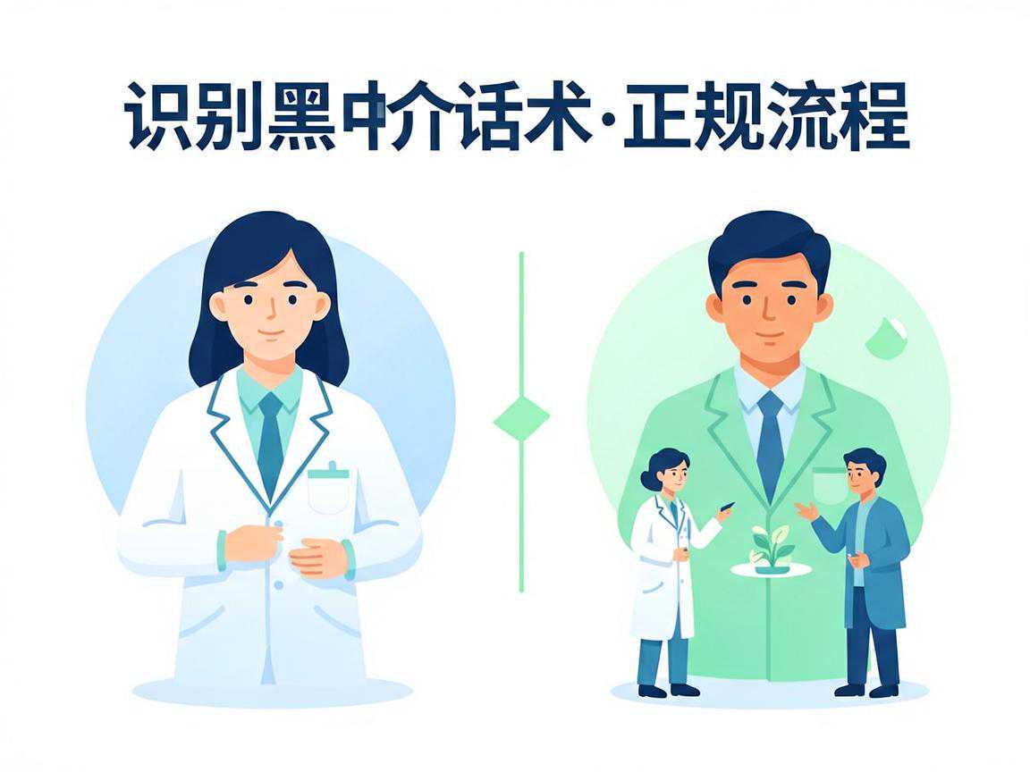识别黑中介话术与正规流程对比图