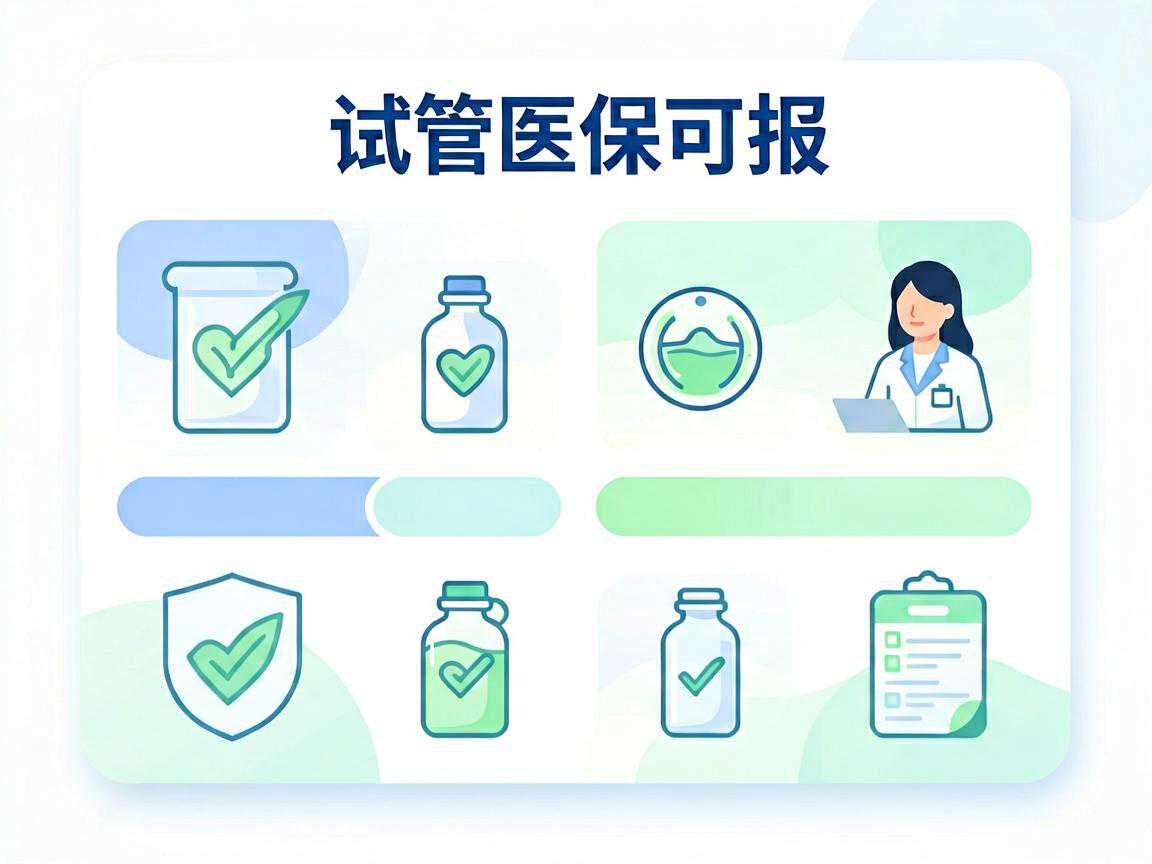 试管医保可报与自费项目分类清单图