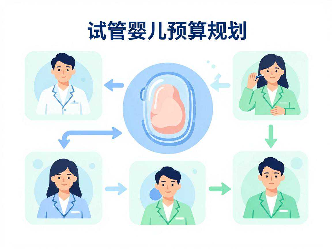 试管婴儿预算规划与费用构成示意图