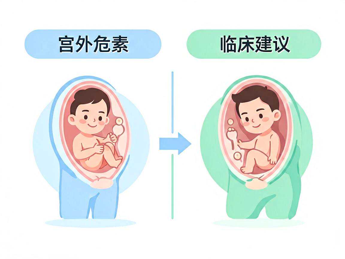 试管婴儿宫外孕危险因素对比与临床建议示意图