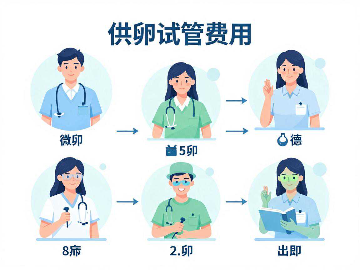 供卵试管费用构成与等待时间说明图