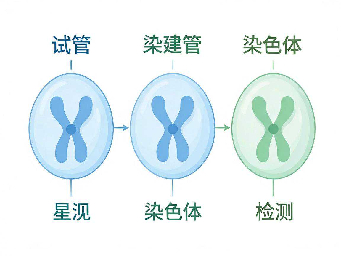三代试管PGT检测胚胎染色体XY示意图