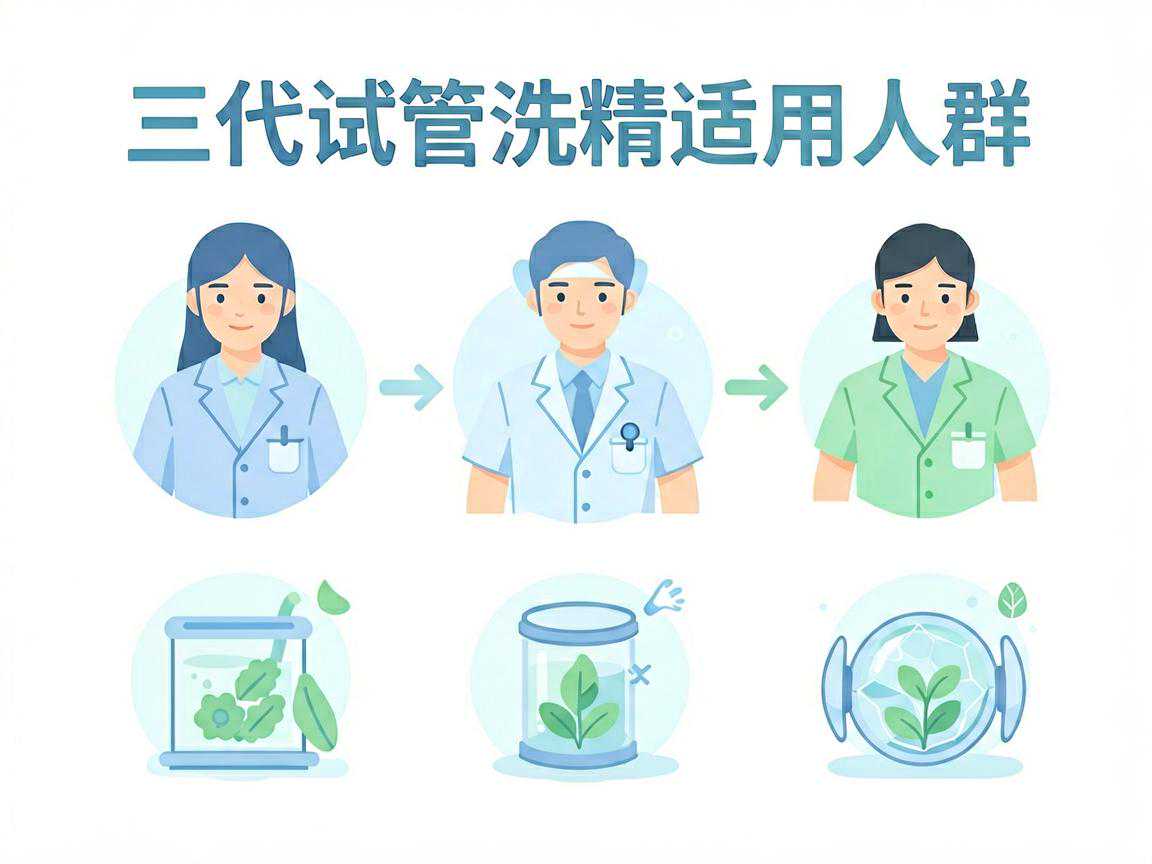 三代试管洗精适用人群示意图