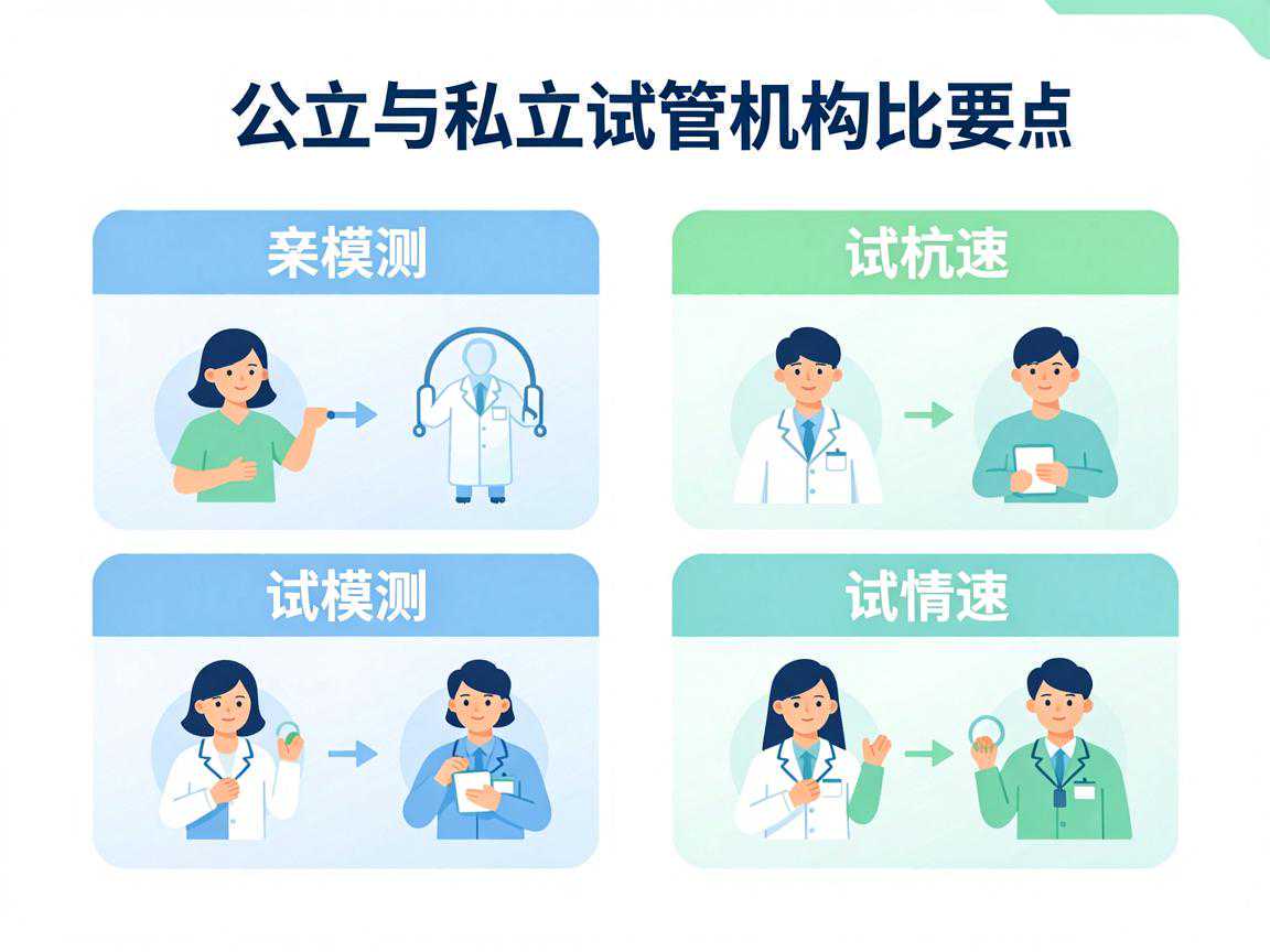 公立与私立试管机构对比要点图解