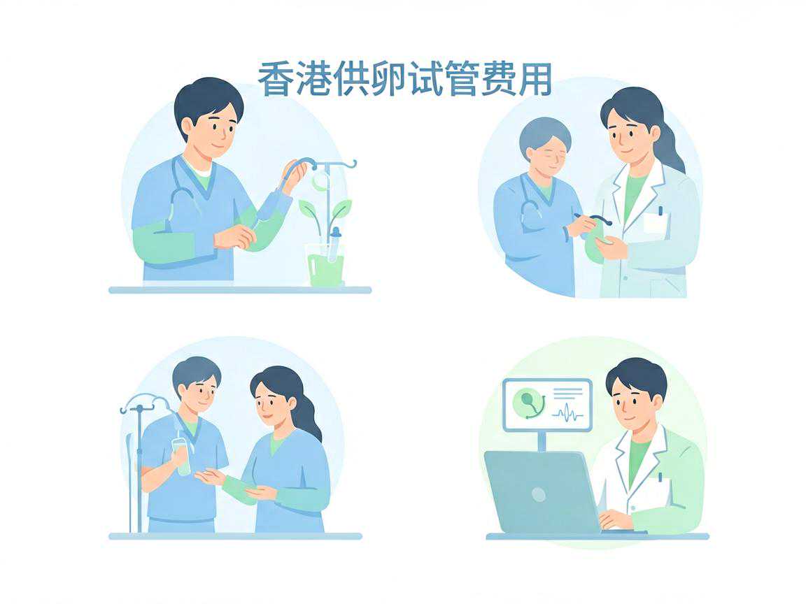 香港供卵试管费用四大部分构成示意