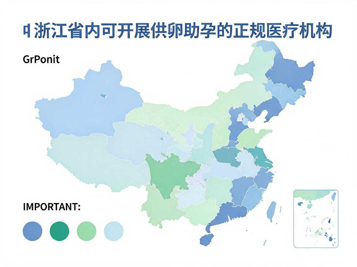 浙江省内可开展供卵助孕的正规医疗机构分布示意