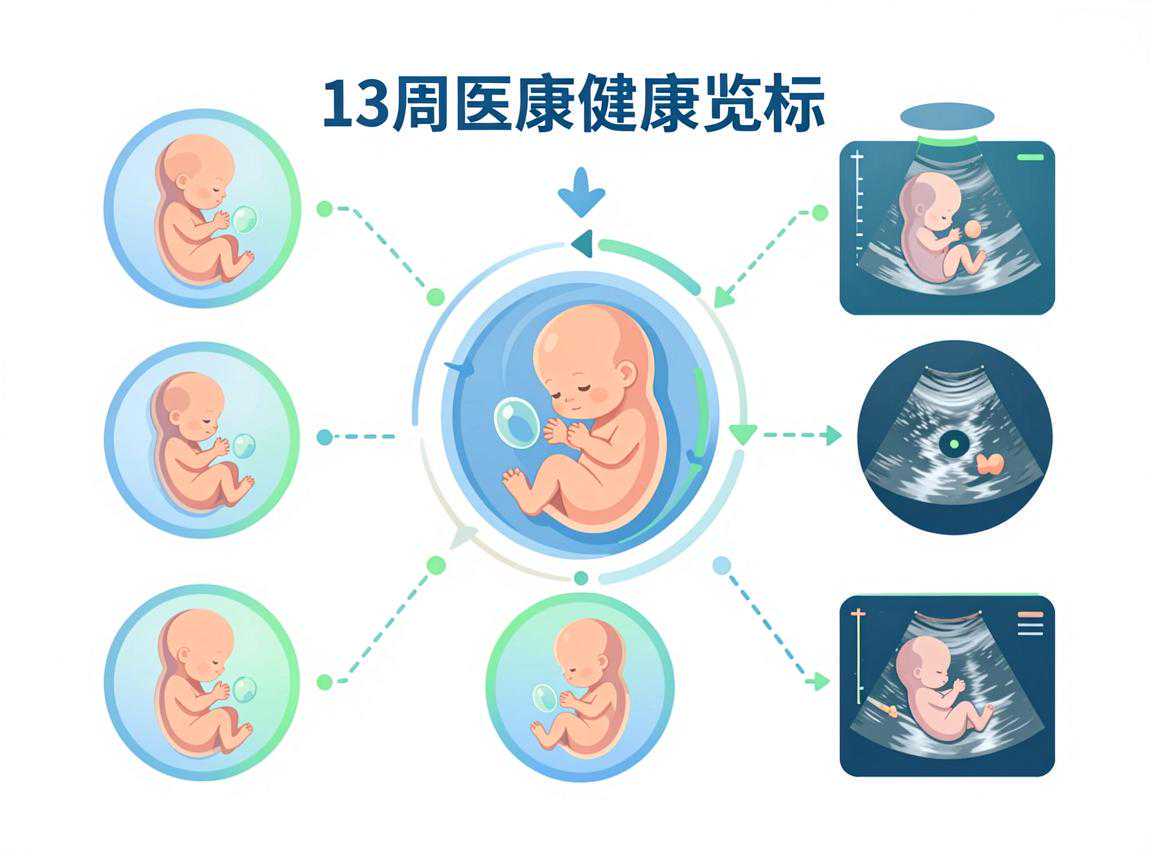 13周胎儿发育数据与超声指标速览表