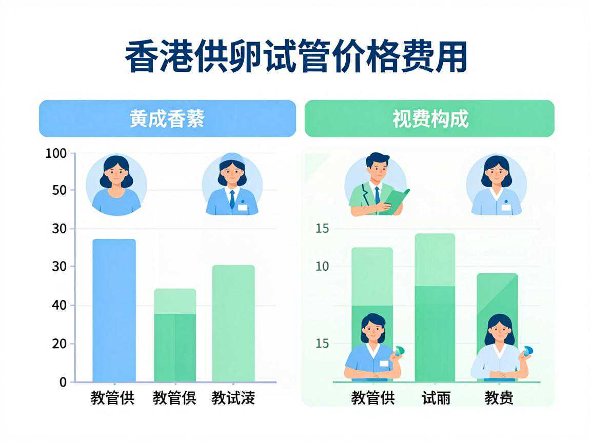 香港供卵试管价格费用构成对比图表