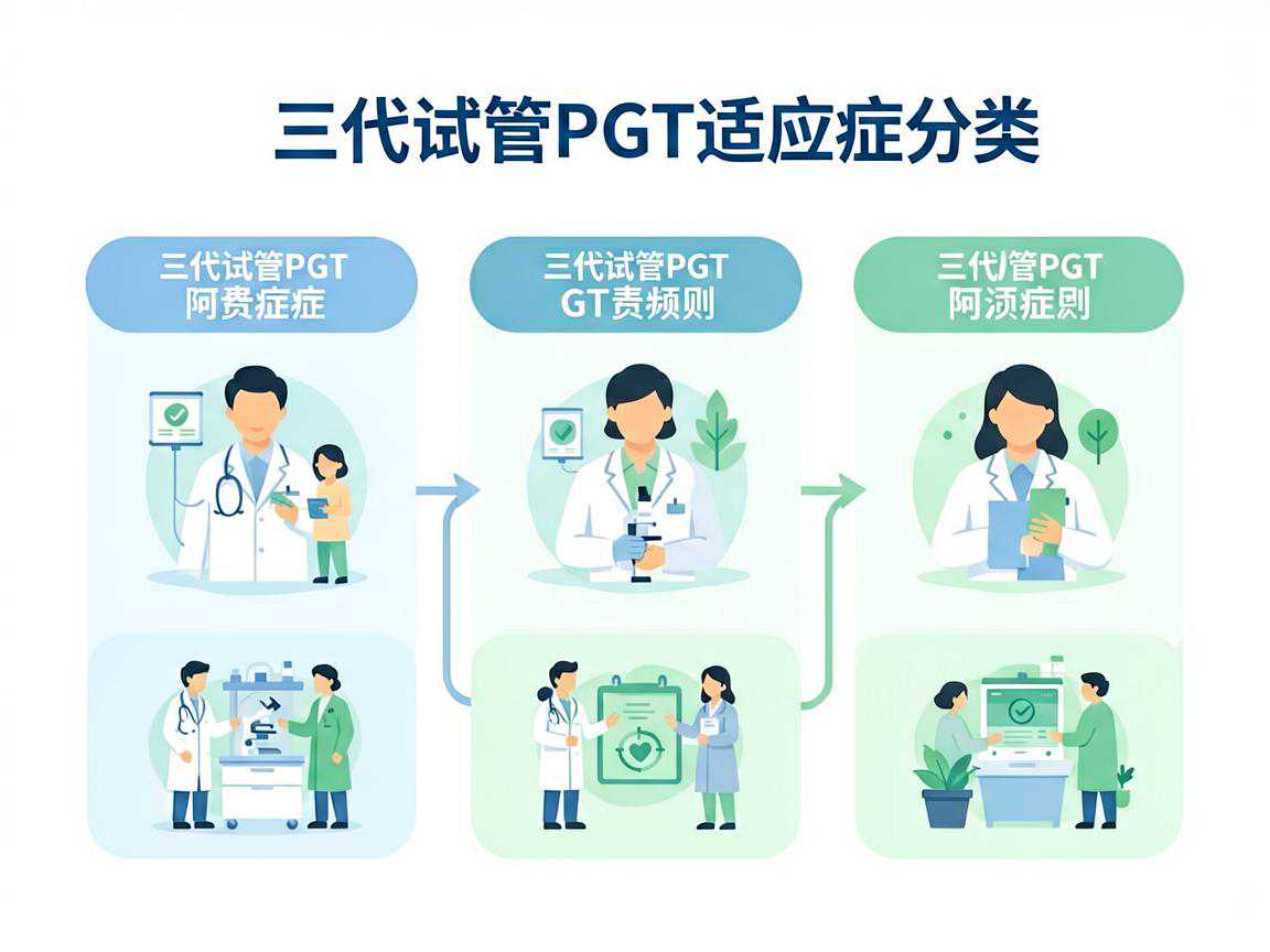 三代试管PGT适应症分类示意图