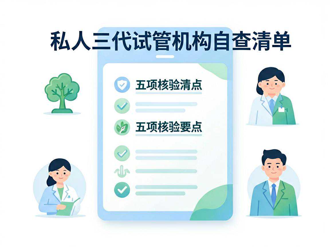私人三代试管机构自查清单五项核验要点