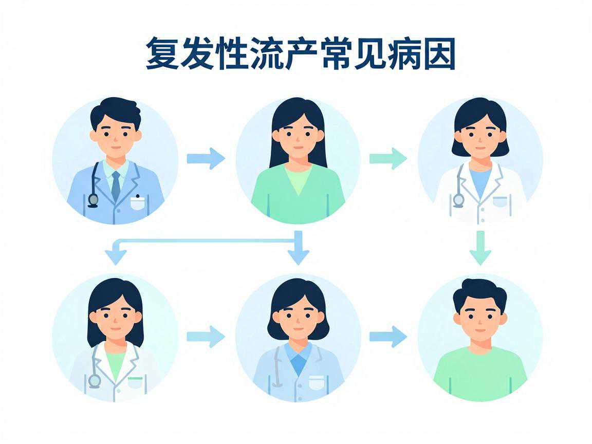 复发性流产常见病因分类示意图