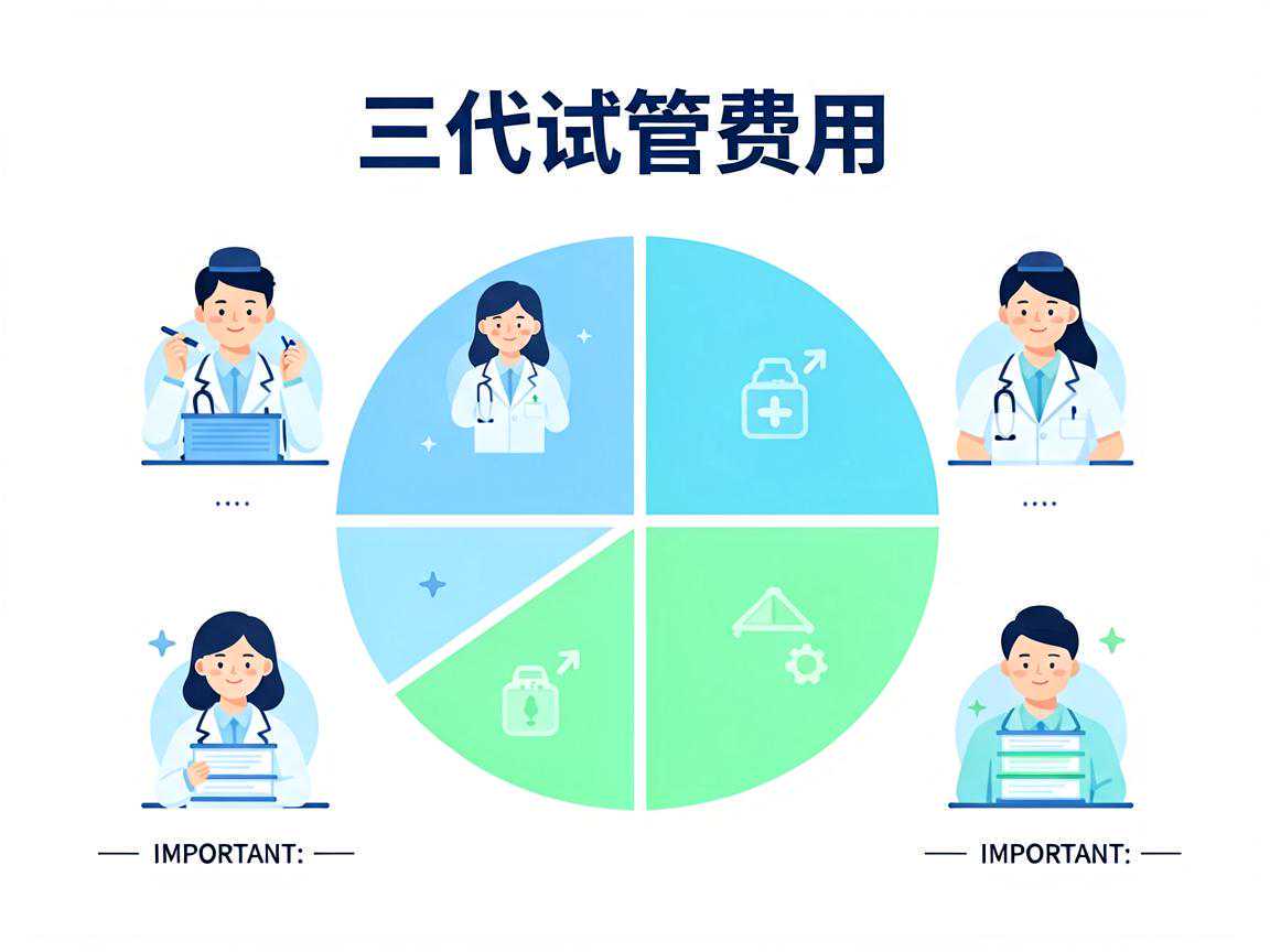 三代试管费用构成占比示意图