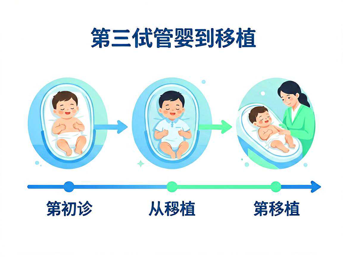 第三代试管婴儿从初诊到移植的完整流程时间轴示意