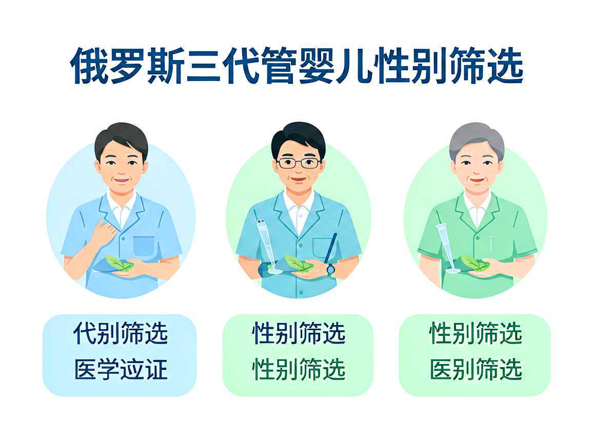 俄罗斯三代试管婴儿性别筛选医学适应证示意