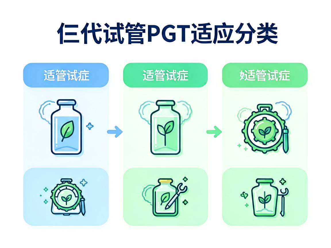 三代试管PGT适应症分类示意图