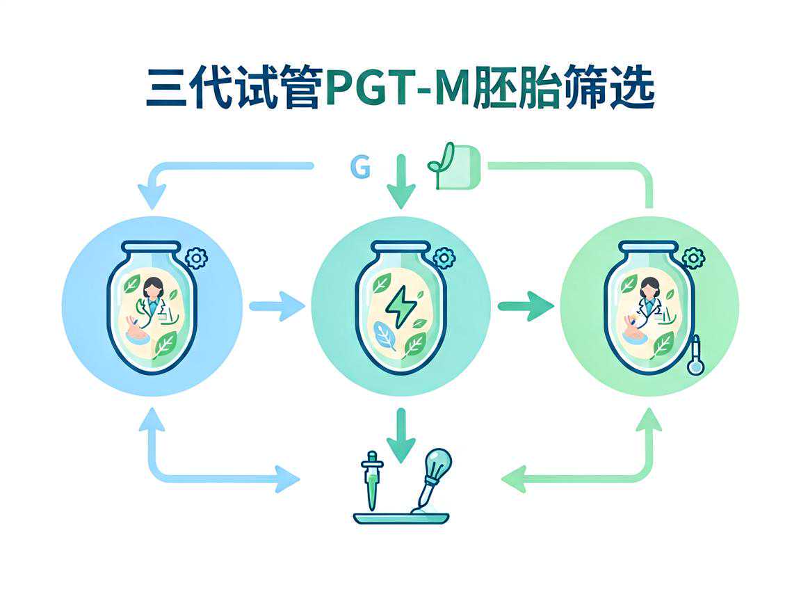 三代试管PGT-M胚胎筛选医学指征流程图