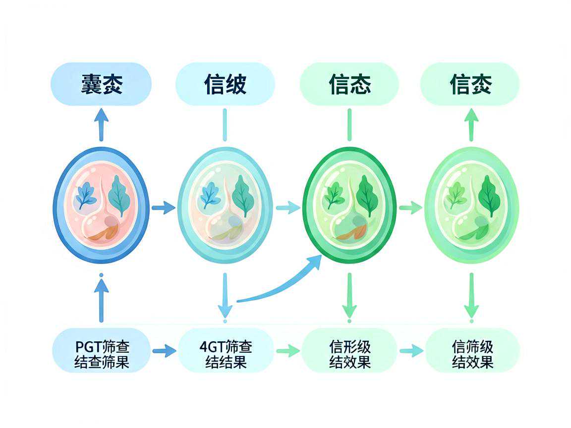 4aa囊胚形态评级与PGT筛查结果关系示意图