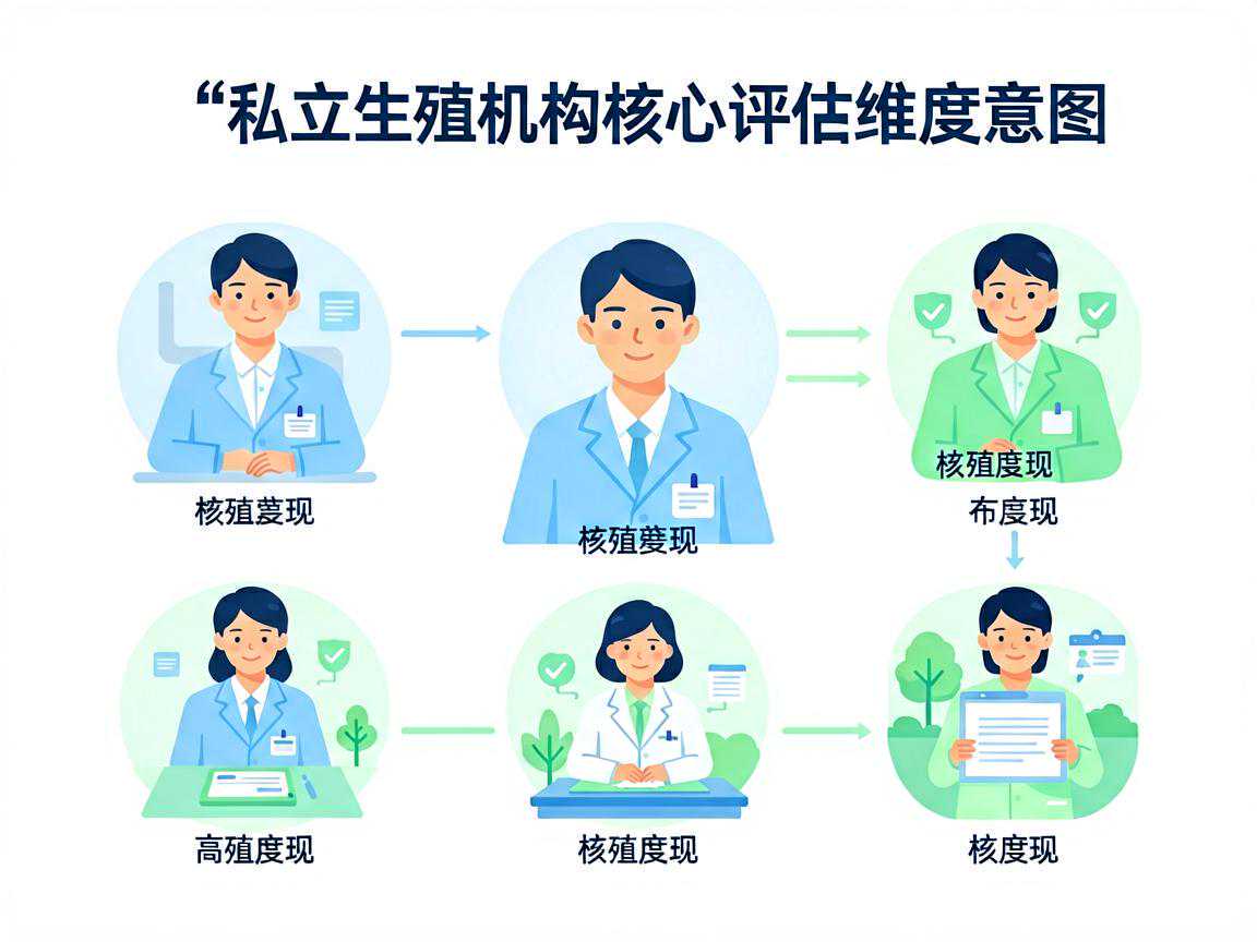 私立生殖机构核心评估维度示意图