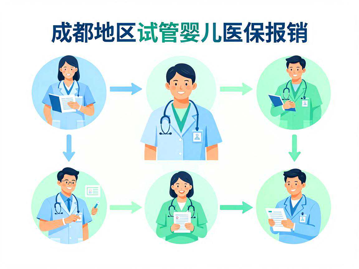 成都地区试管婴儿医保报销项目示意图