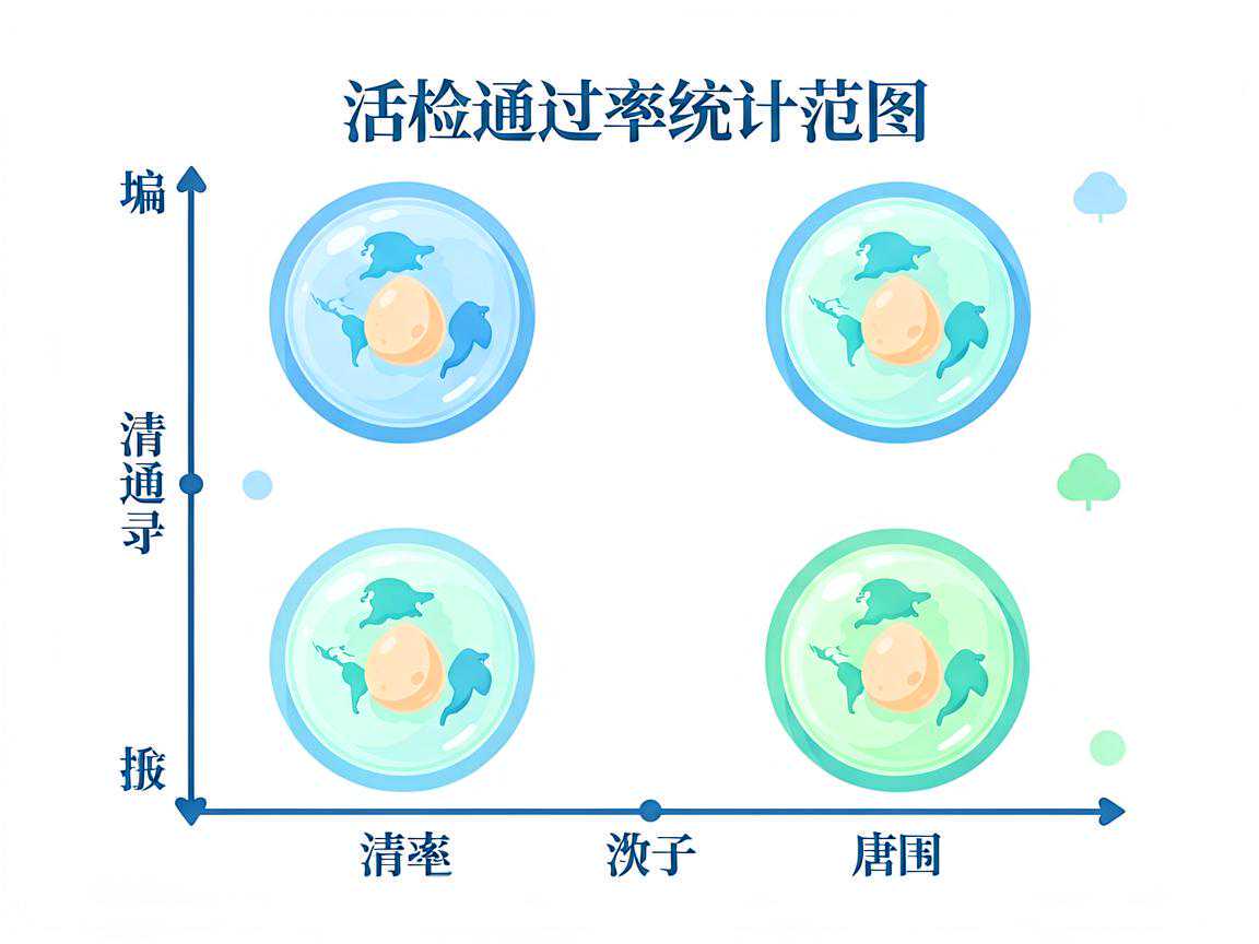 四个囊胚活检通过率统计范围示意图
