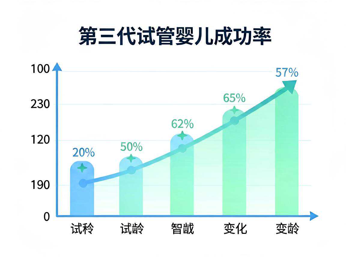 第三代试管婴儿成功率随年龄变化趋势图
