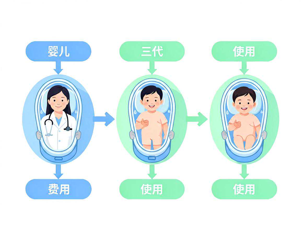 三代试管婴儿各环节费用构成示意图