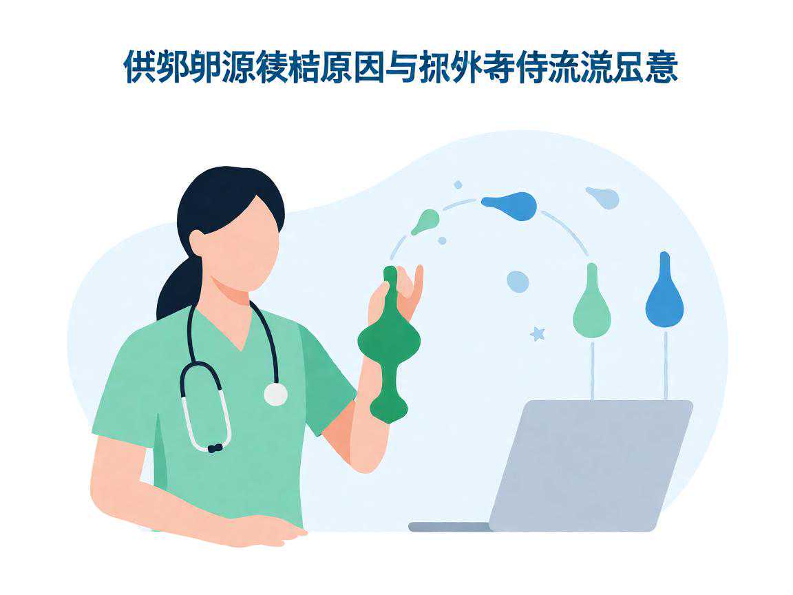 供卵卵源稀缺原因与排队等待流程示意
