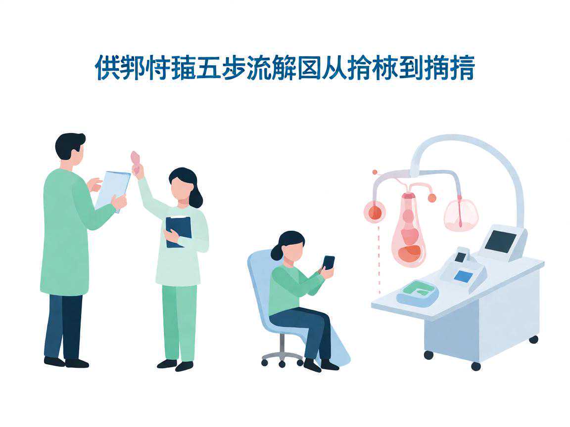 供卵试管五步流程图解从检查到移植