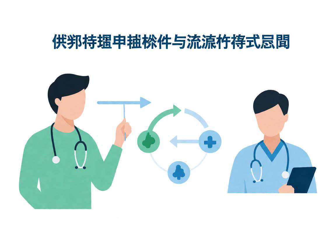 供卵试管申请条件与流程步骤示意图