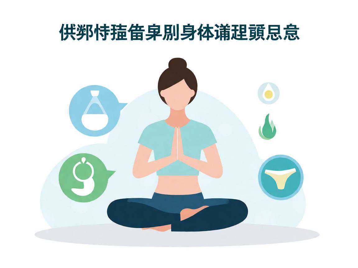 供卵试管备孕期身体调理要点示意