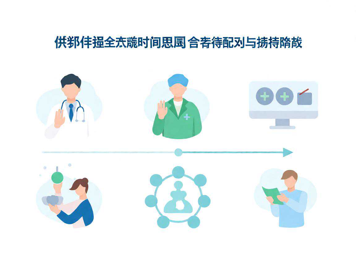 供卵试管全流程时间线示意图含等待配对与移植阶段