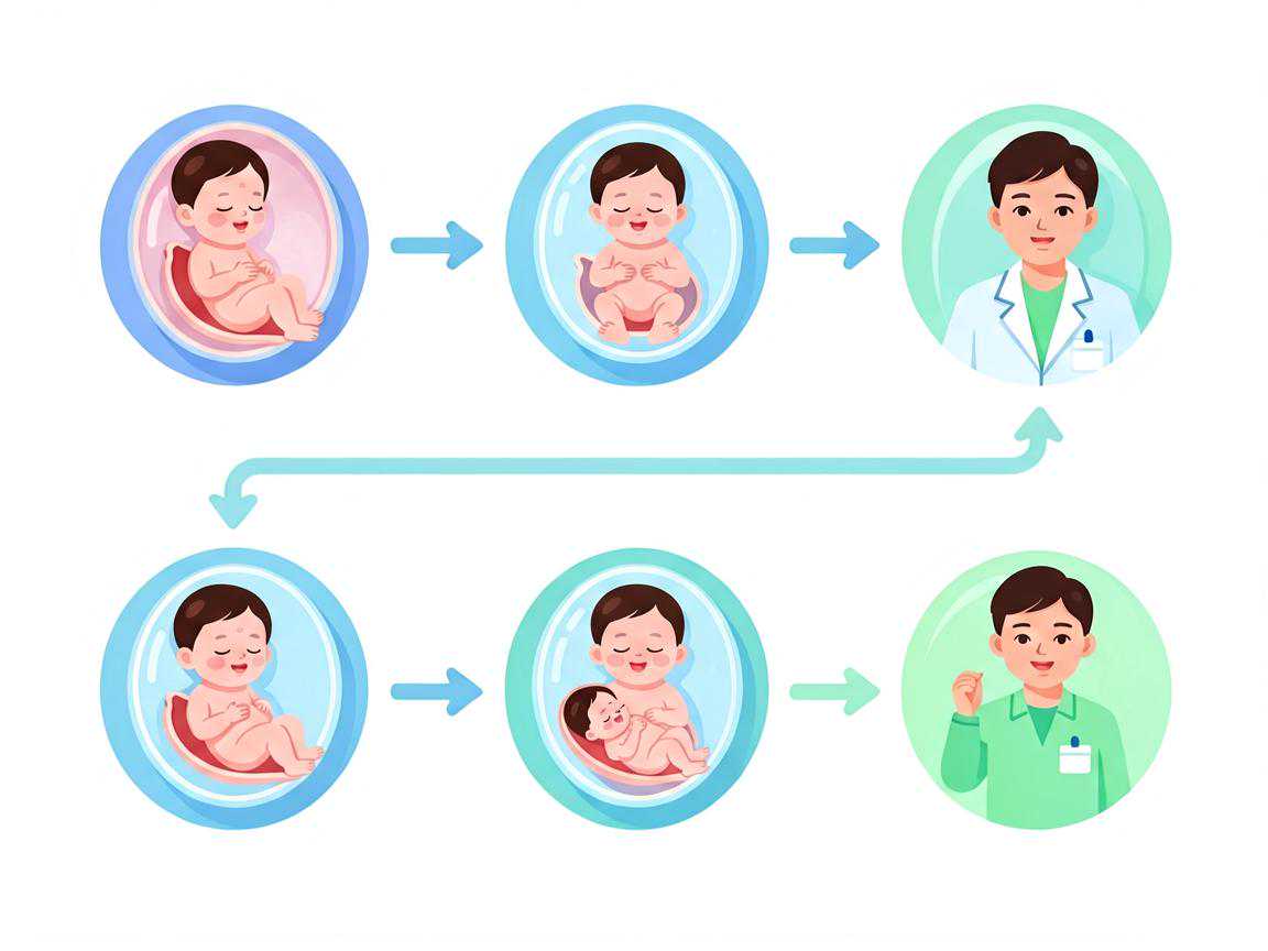 第三代试管婴儿PGT囊胚活检流程示意图