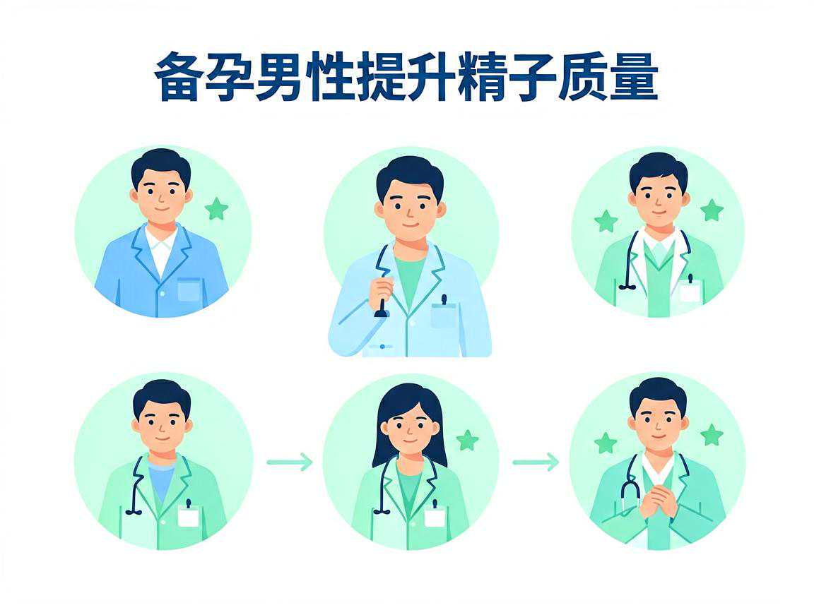 备孕男性提升精子质量的生活方式要点图解