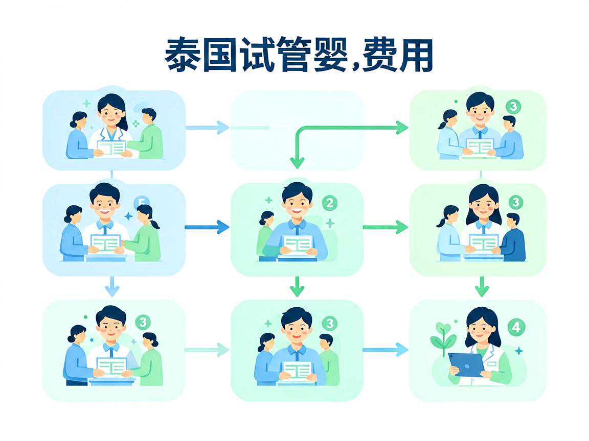 泰国试管婴儿费用五大构成模块示意图