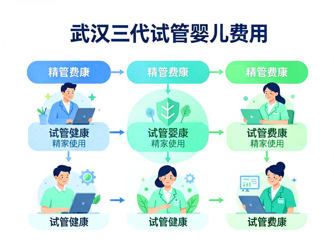 武汉三代试管婴儿费用构成比例示意图