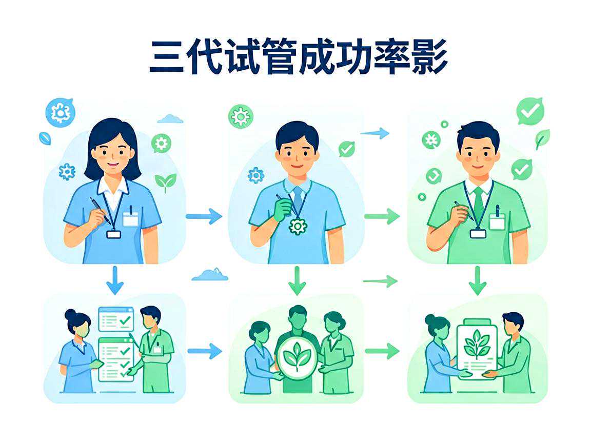 三代试管成功率影响因素分解示意图
