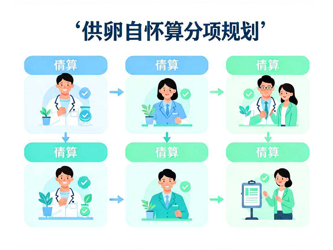 供卵自怀预算分项规划示意图